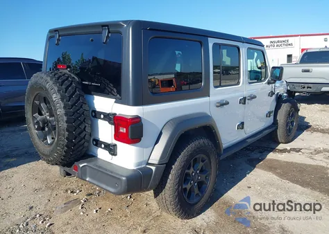 2021 Jeep Wrangler Unlimited Willys 4X4 из США, поврежденный, VIN 1C4HJXDG4MW689351